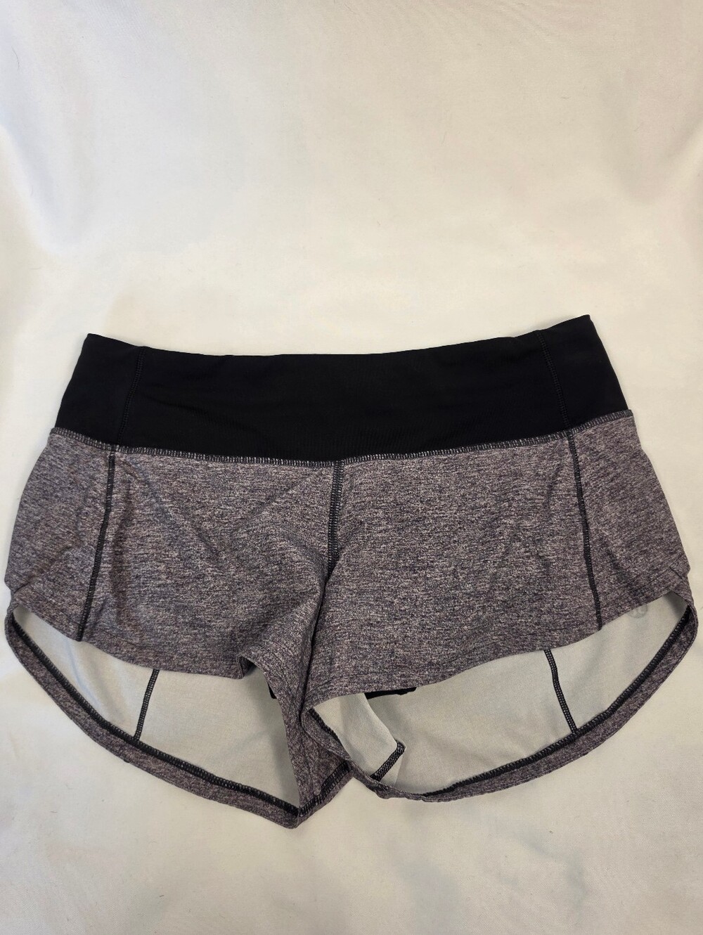 Lululemon Speed Up Shorts Heather Lux Multi Black Size 2 - Picture 1 of 6